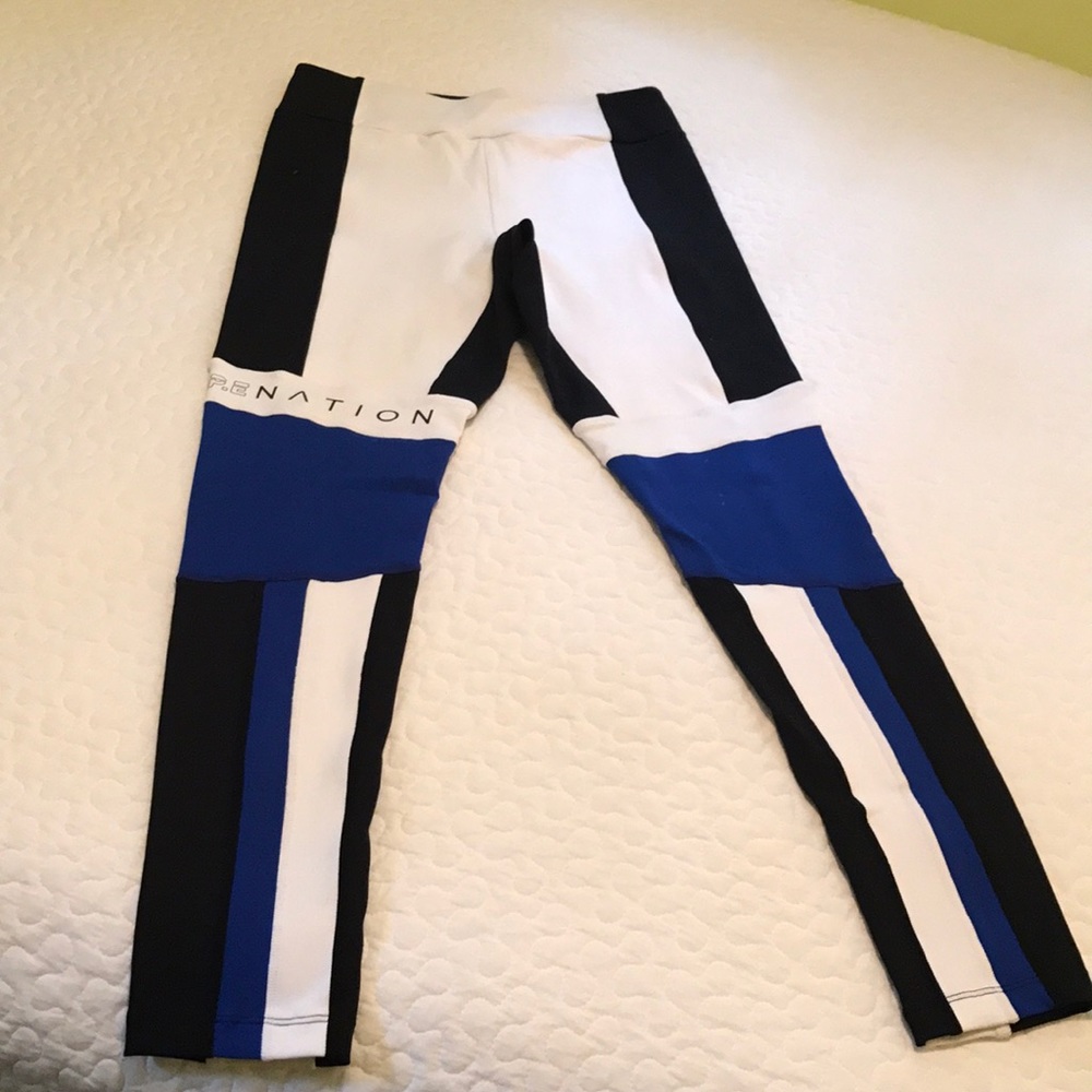 P.E. Nation Strike Zone paneled legging in white